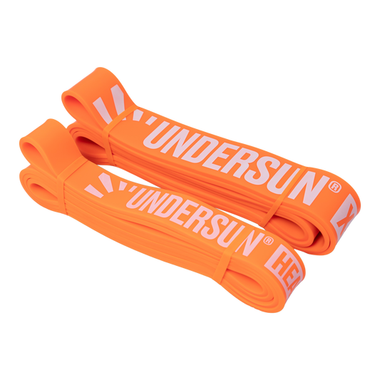 Exercise Resistance Band Set of 2 - Orange - Undersun Fitness 