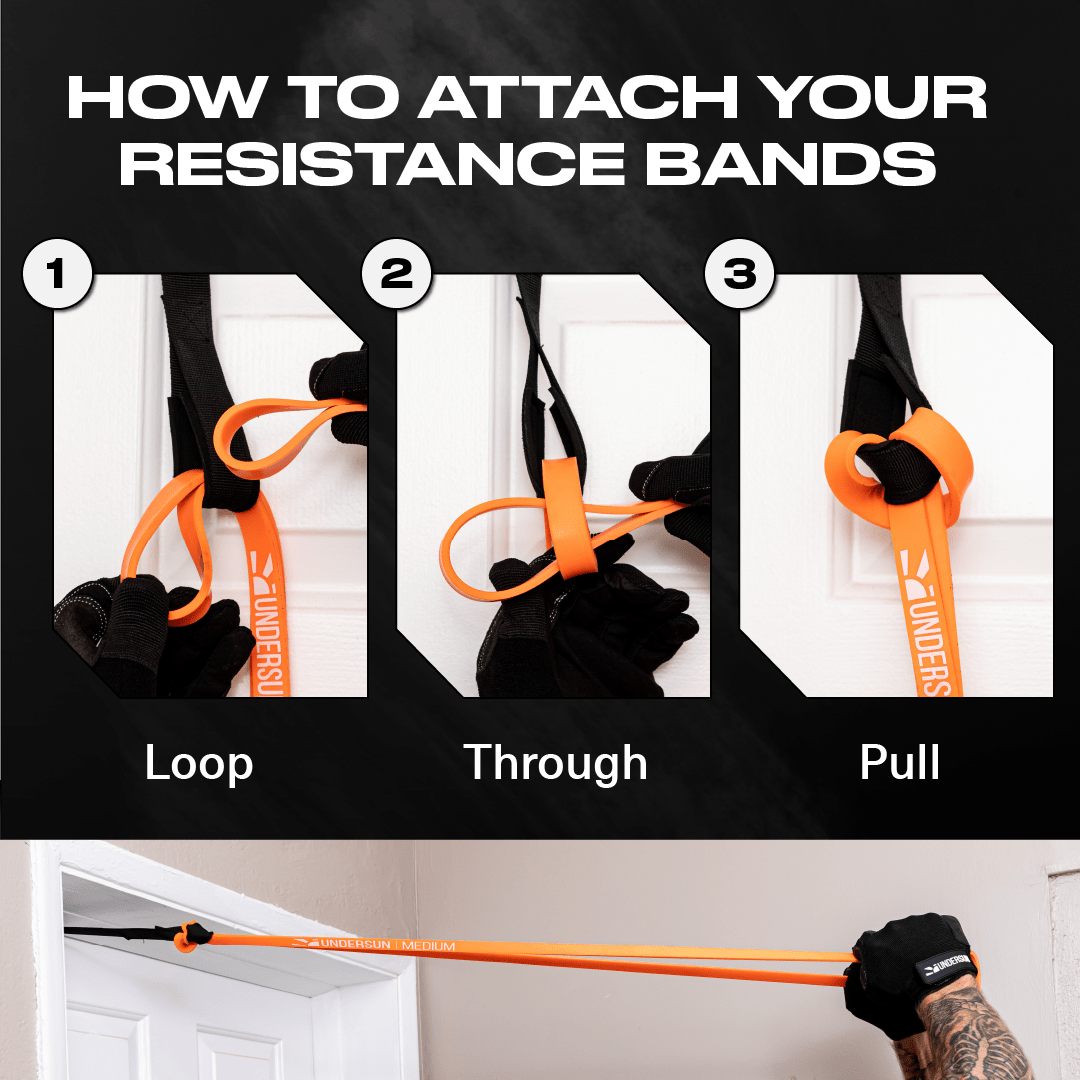 Resistance Bands Combined Outdoor and Indoor Anchor Undersun